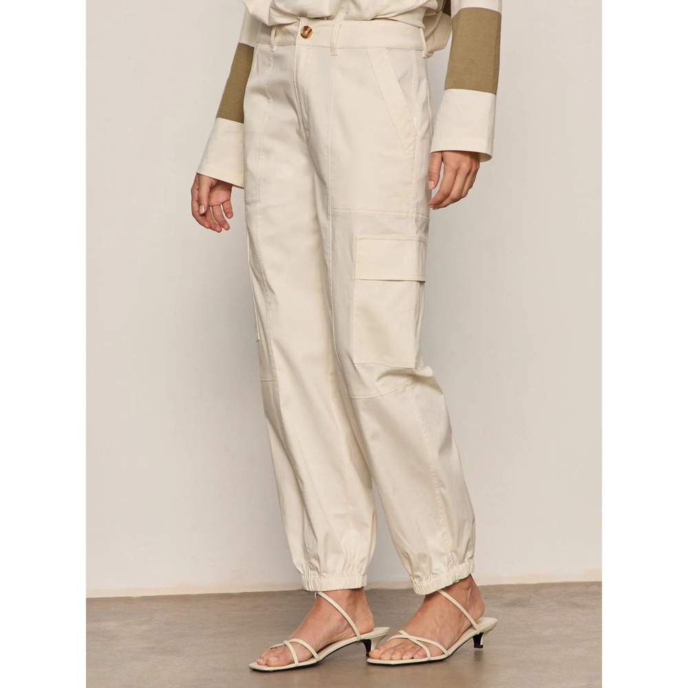 Sanctuary Polished Cargo Pants Toasted Marshmallow Off White CP0985CA5 Size 26